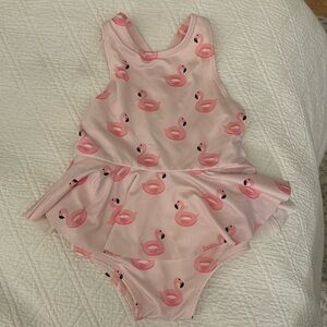 Monica & Andy Flamingo Bathing Suit - 9-12M - EUC